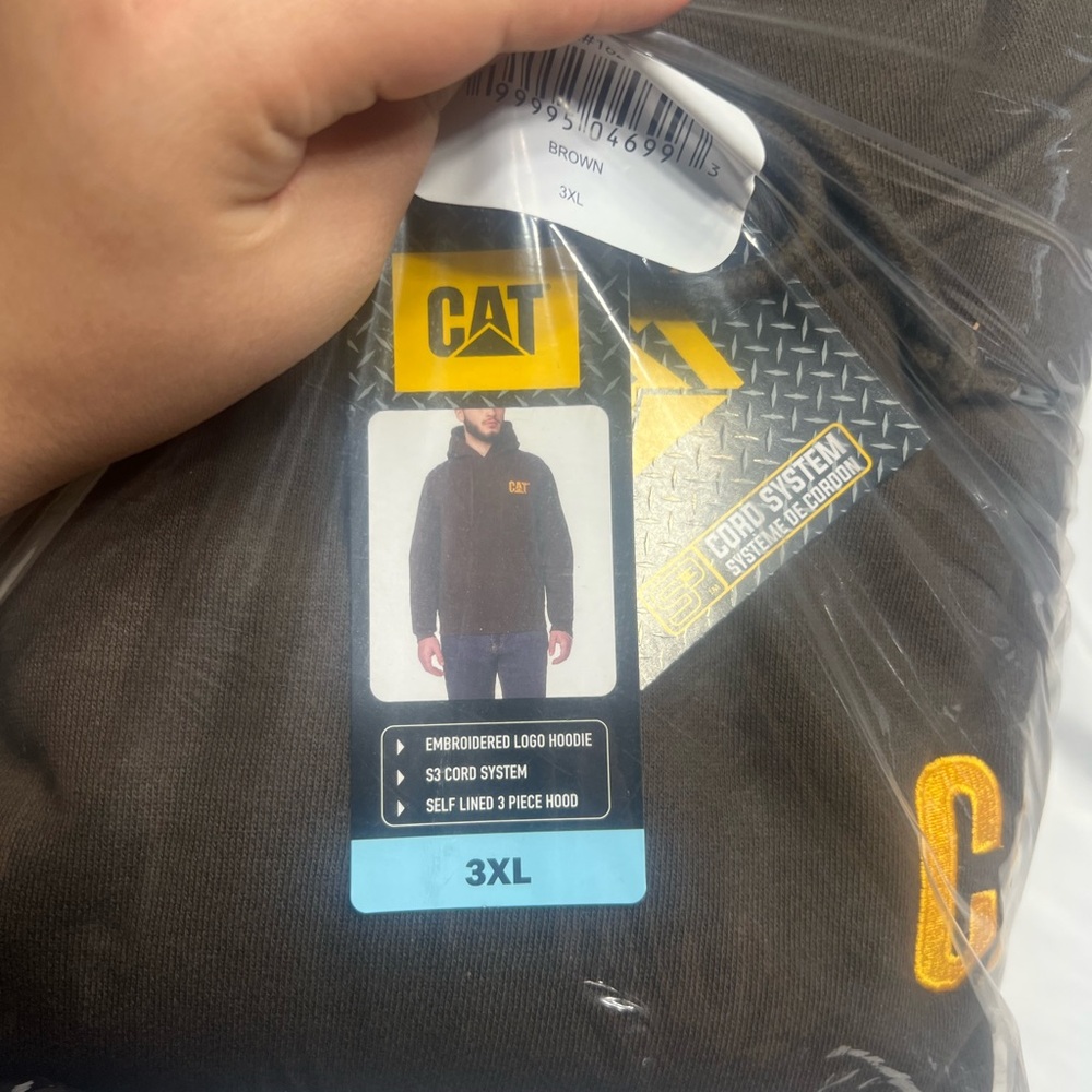 CAT Brown Hoodie 3XL